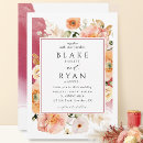 Search for burgundy and peach invitations Watercolor floral