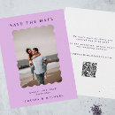 Search for purple wedding save the dates Boho