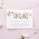Search for pink rose birthday invitations Floral
