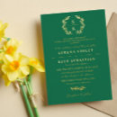 Search for elegant emerald green wedding invitations Traditional