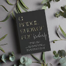 Search for geometric bridal shower invitations Black
