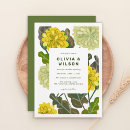 Search for yellow and green wedding invitations Floral
