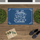 Search for navy blue doormats Typography