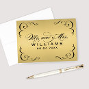 Search for black and gold wedding thank you cards Vintage