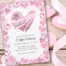Search for pink heart invitations Little sweetheart