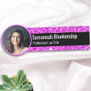 Search for professional name tags Pink