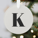 Search for letter k christmas tree decorations Initial