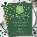 Search for clover wedding invitations Shamrock