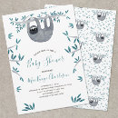 Search for sloth baby shower invitations Whimsical