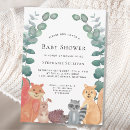 Search for greenery eucalyptus baby shower invitations Woodland animals