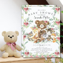 Search for friends baby shower invitations Woodland animals