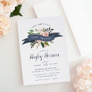Search for navy blue and pink baby shower invitations Cute
