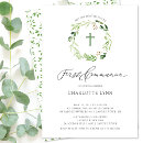 Search for botanical first communion invitations Watercolor