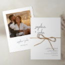 Search for minimalist photo wedding invitations Modern