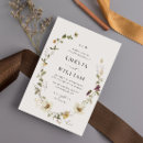Search for wildflower rustic wedding invitations Calligraphy