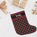 Search for daughter christmas stockings Red