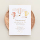 Search for red hot air balloon invitations Up up and away