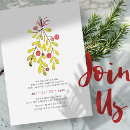 Search for holly and berries invitations Watercolor