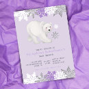 Search for arctic baby shower invitations Polar bear