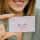 Search for pink and gold business cards Beauty salon