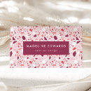 Search for organic business cards Pink