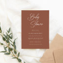 Search for terracotta baby shower invitations Modern calligraphy