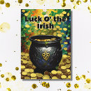 Search for pot luck cards Shamrocks