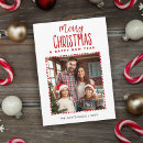 Search for merry candy cane christmas cards Red