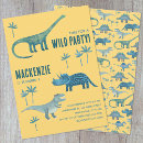 Search for yellow dinosaur invitations T rex