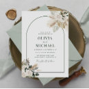 Search for pampas grass wedding invitations Greenery