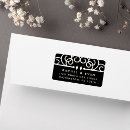Search for gatsby wedding return address labels Vintage