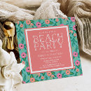Search for aqua coral invitations Floral