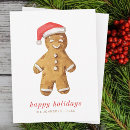 Search for gingerbread man cards Watercolor