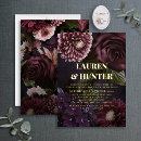 Search for elegant dark purple wedding invitations Chic