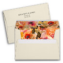 Search for floral lined envelopes Terracotta