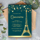 Search for eiffel tower quinceanera invitations Quinceañera