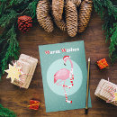 Search for pink flamingo christmas cards Winter