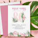 Search for palm leaf birthday invitations Pink