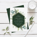 Search for greenery wedding invitations Dusty blue