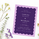 Search for purple border wedding invitations Stylish