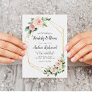 Search for blush and gold wedding invitations Geometric