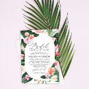 Search for hibiscus bridal shower invitations Botanical