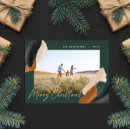 Search for modern script christmas cards Green