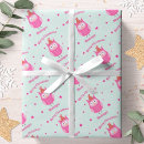 Search for owl christmas wrapping paper Pink