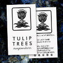 Search for tulips business cards Botanical