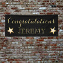 Search for black and gold graduation banners Retirement