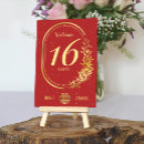 Search for chinese table cards Red and gold