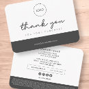 Search for thank you for purchase note Black and white