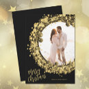 Search for black and gold photo christmas cards Elegant