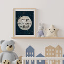 Search for moon and back nursery decor Cute